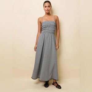 Solid & Striped Delta Midi Dress Noir Gingham. women’s XL; brand new with tags.